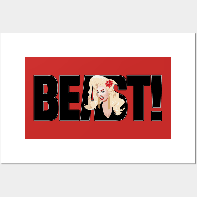 Alyssa Edwards Beast from Drag Race Wall Art by dragover